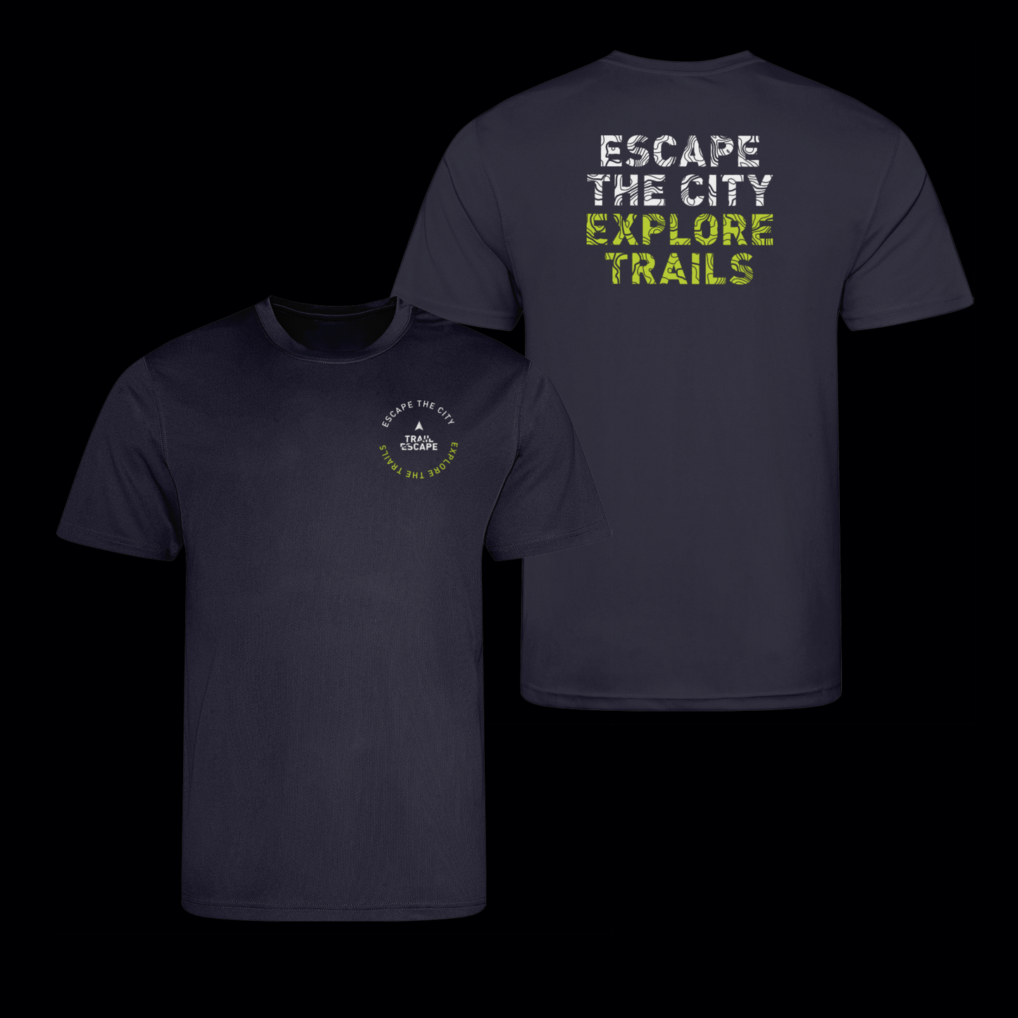 Men's recycled active Tee - navy