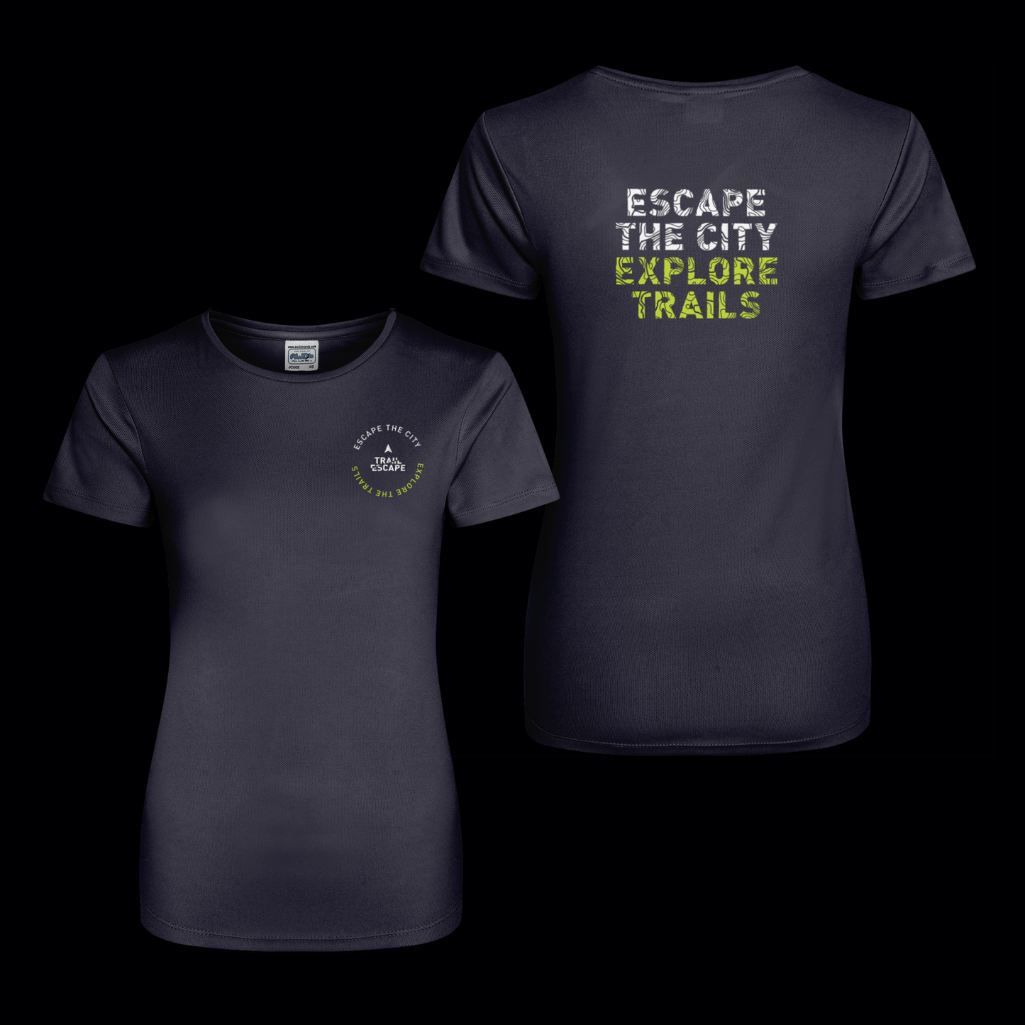 Women's recycled active Tee - navy