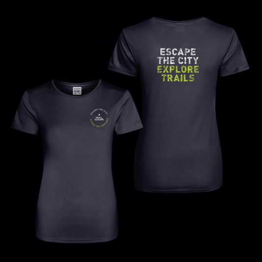 Women's recycled active Tee - navy