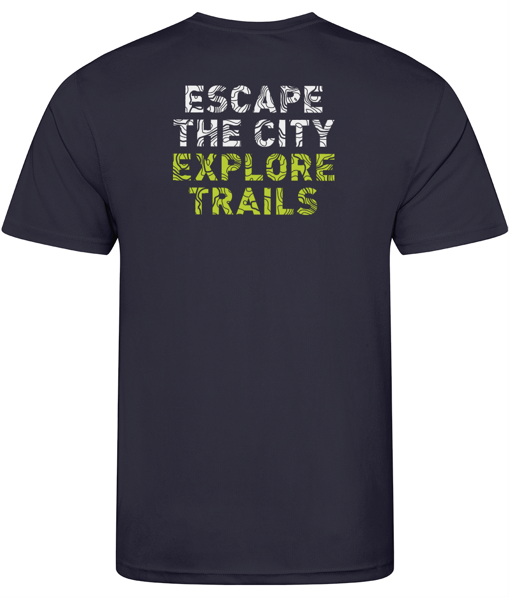 Men's recycled active Tee - navy
