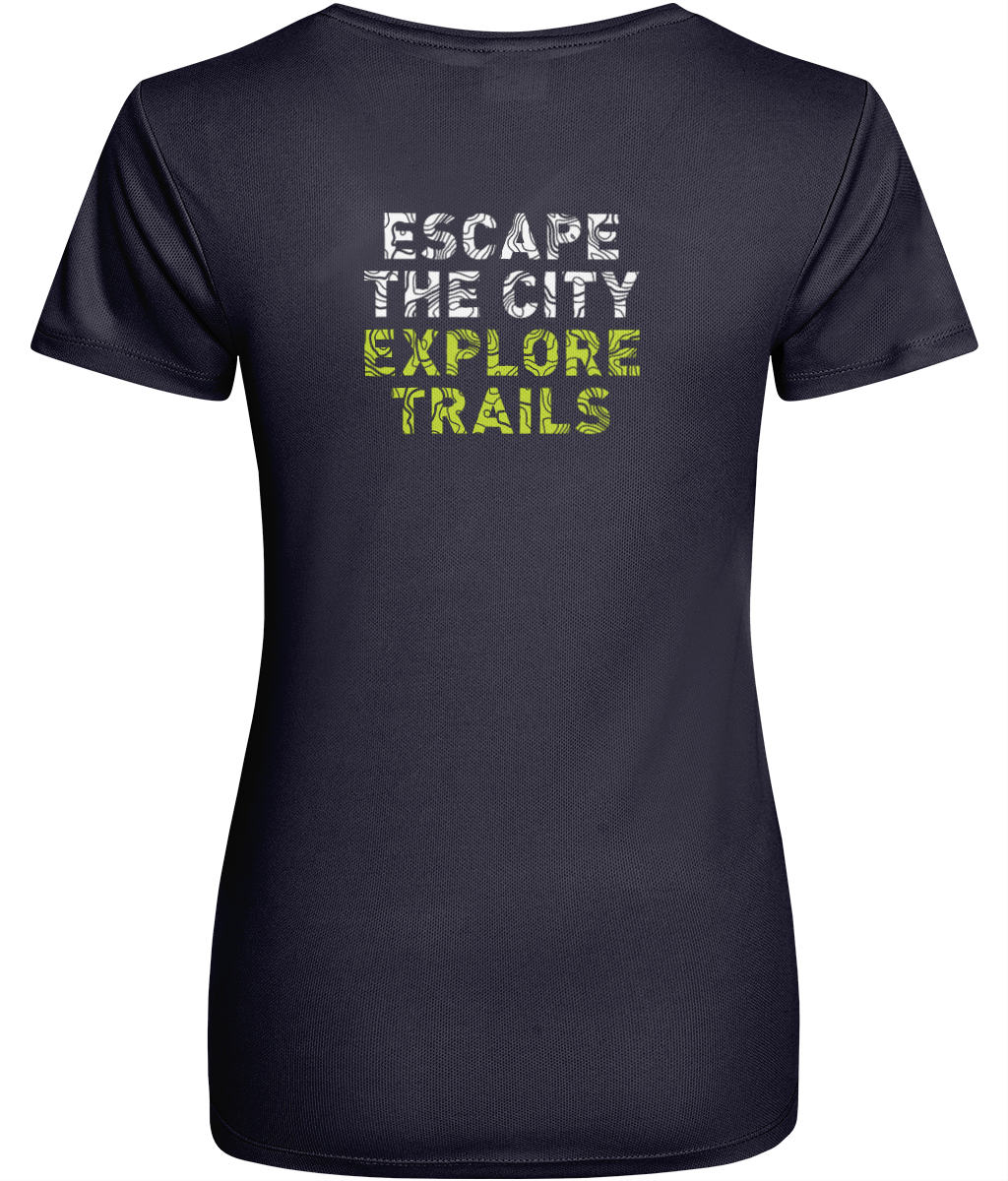 Women's recycled active Tee - navy