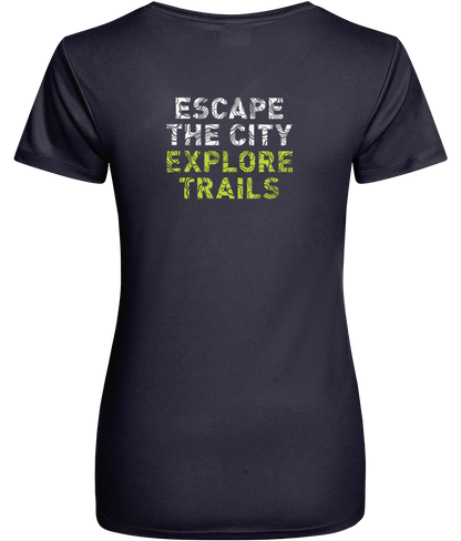 Women's recycled active Tee - navy