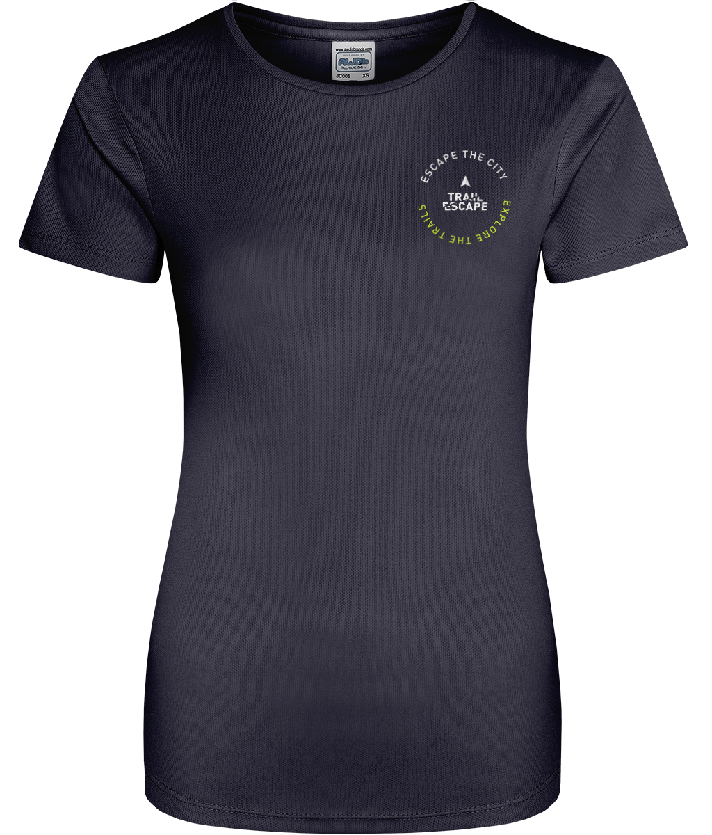 Women's recycled active Tee - navy